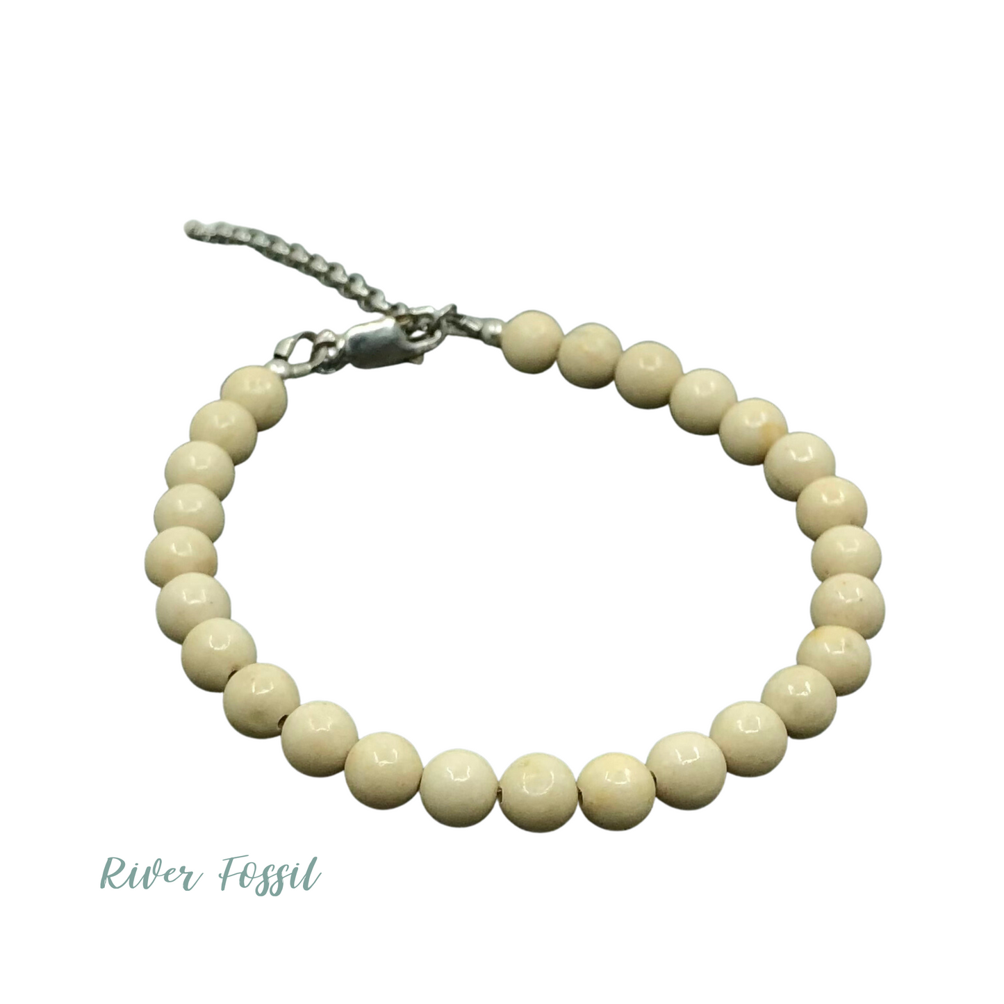 6mm Handcrafted Gemstone Beaded Bracelets with Sterling Silver Clasp