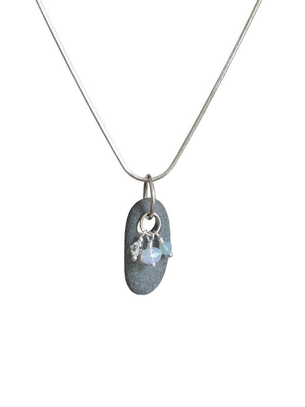 Sterling Silver & Nova Scotia Beach Stone Pendant (11)
