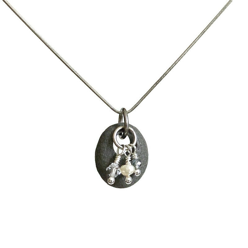 Sterling Silver & Nova Scotia Beach Stone Pendant (7)