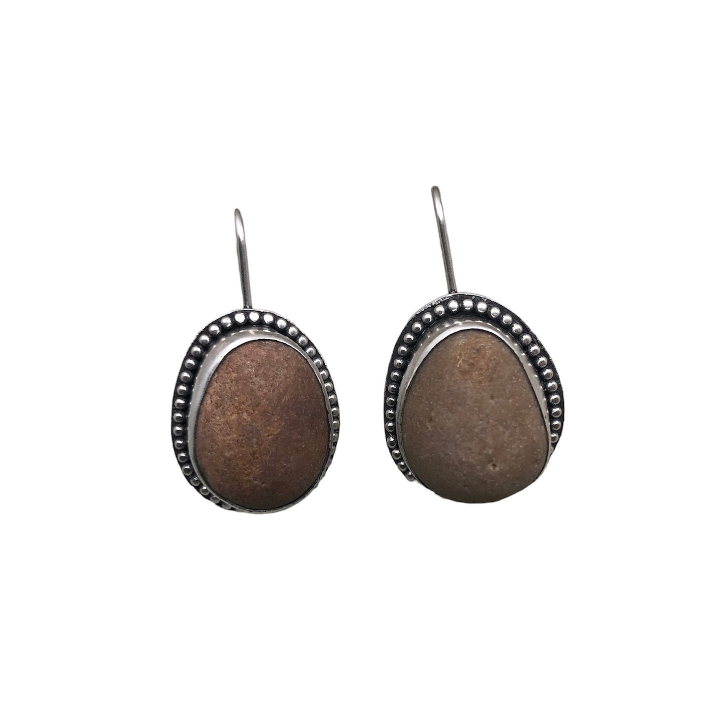 Beach Stone Drop Earrings